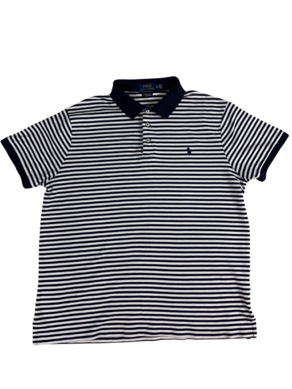 Polo Ralph Lauren Classic Fit Striped Polo Shirt Men's XL Preppy Golf